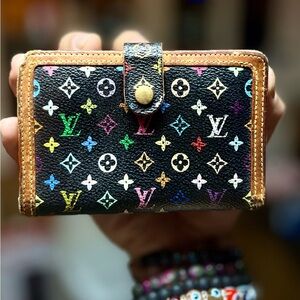 Vintage Louis Vuitton Takashi Murakami Multicolore Portefeuille Viennois Wallet